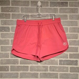Backcountry Womens‎ Coral Athletic Running Shorts Drawstring Pockets Size XL